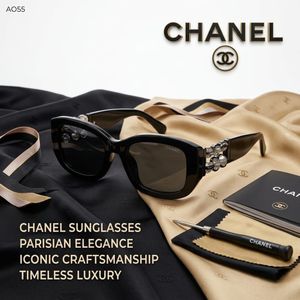 Chanel Black Sunglasses with Embellishments