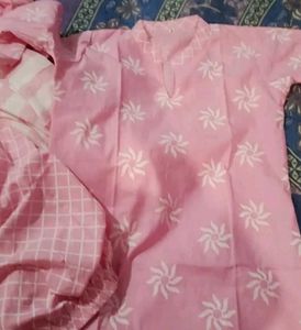 Beautiful Pink Kurta Set with Dupatta