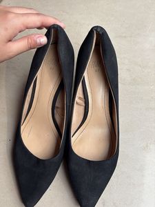 Classic Black Suede Heels