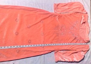 ✨ Women’s Peach Embroidered Salwar Suit Set | Eleg