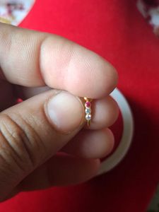 Sparkling Gold Nose Pin with Stones