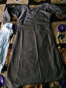 Elegant Grey Kurta Set with Dupatta