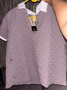 Casual Collared Top