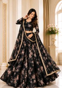 Lehnga and blouse. duppata