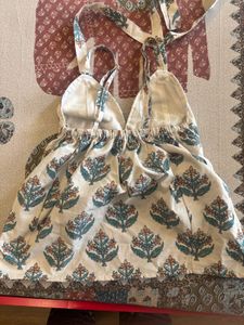 halter kurti with straps