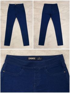 High-Waisted Skinny Blue Jeans