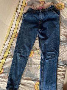 High-Waisted Denim Jeans
