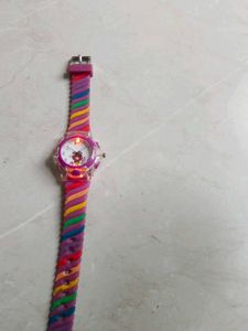 Kids Rainbow Striped Watch