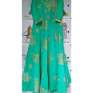 🩵💚Sea Green Embroidered Anarkali Kurti | Party W