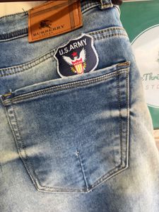 Burberry London Blue Washed Denim Skinny Jeans