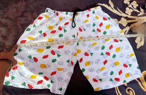 Funky Fruit Print Shorts for women