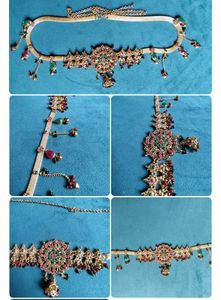 Kundan Stone Kamarbandh, armlets and finger rings