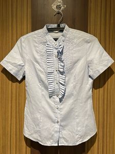 Ruffled Short Sleeve Blouse