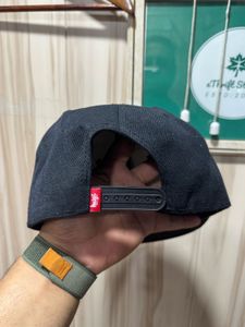 Stussy World Tour Black Snapback Flat Brim Cap