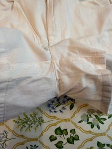 White Lace Trim Shorts
