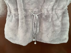 Cozy Grey Faux Fur Vest
