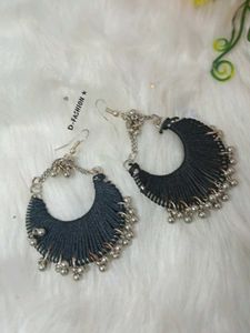 multi designer antic  lock silk handmade earrings