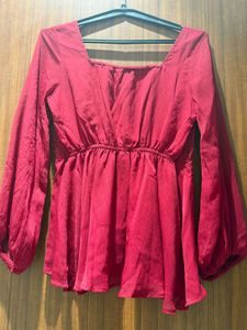square neck top with skirt