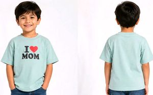 🇦🇺 Girl  &amp; Boy T-shirt I Love Mom unique style