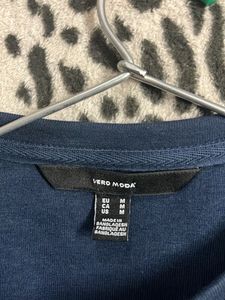 Vero Moda Navy Pullover Top with Pockets