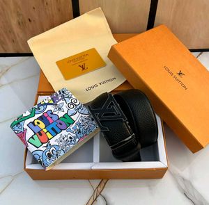 LV HEAVY COMBO BELT+ WALLET FOR MENS WD B0X