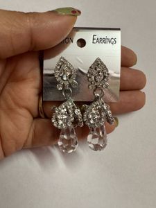 Sparkling Crystal Drop Earrings