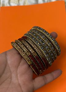 Glass Kada/ Bangles Set Of 2
