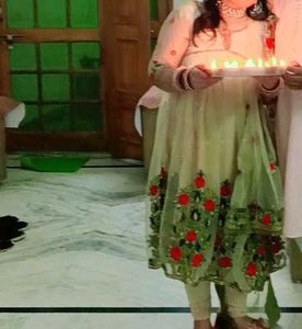 Aliya Cut Gown With Leggings And Dupatta