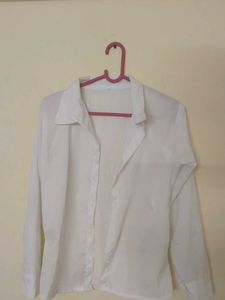 Classic White Button-Down Shirt