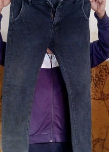 Stylish Gray Denim Jeans