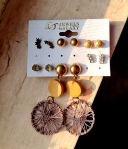 Unique Multi-Piece Earring Set