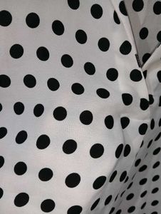 White Polka Dot Top
