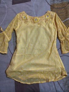 Yellow Floral Top