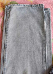 high waist light Wash Wide Leg Jeans