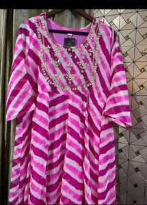 Beautiful Pink flared gown