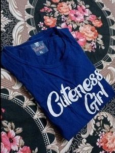 Cute Graphic Blue T-Shirt