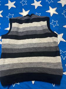 Striped Sleeveless Sweater