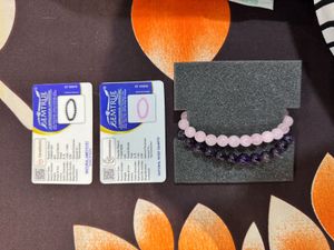 Amethyst &amp; Rose Quartz Bracelets