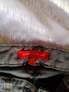 Fame Forever Women's Grey Skinny Fit Jeans | Waist