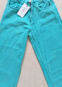 💚 Brand New Street9 Green Wide Leg Jeans