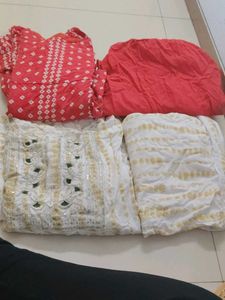 2 dresses Embroidered Kurta Set with Dupatta