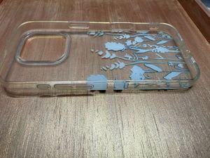 Floral Clear Phone Case for iPhone 16 pro