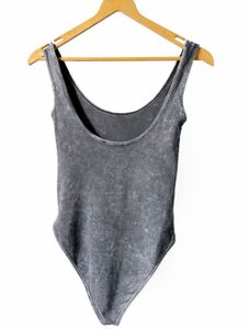 ZARA Grey Graphic Bodysuit