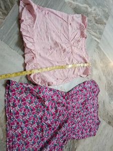 Lovely Pink & Floral Kurta Set