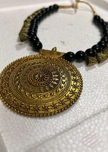 Beaded Medallion Necklace