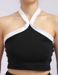 Chic Black Halter Crop Top CL