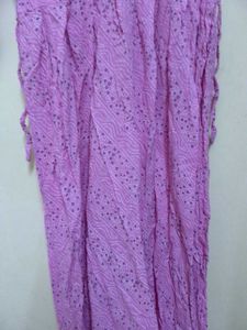 Magenta Printed A Line kurta