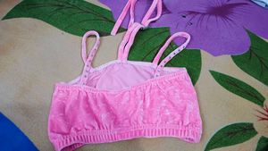 Sparkly Pink Velvet Crop Top