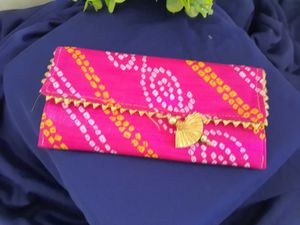 Set of 2 Bandhani Clutches | Ethnic