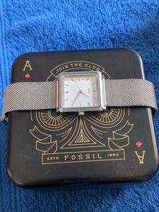 Fossil Watch with Mesh Band